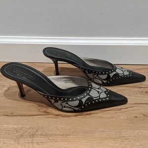 Coach slip on heels